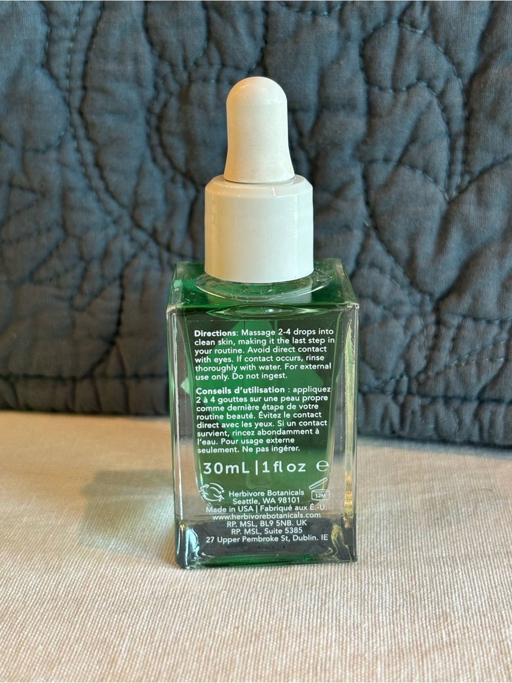 Herbivore Emerald Glow Oil Facial Oil 1 oz New - Picture 4 of 5